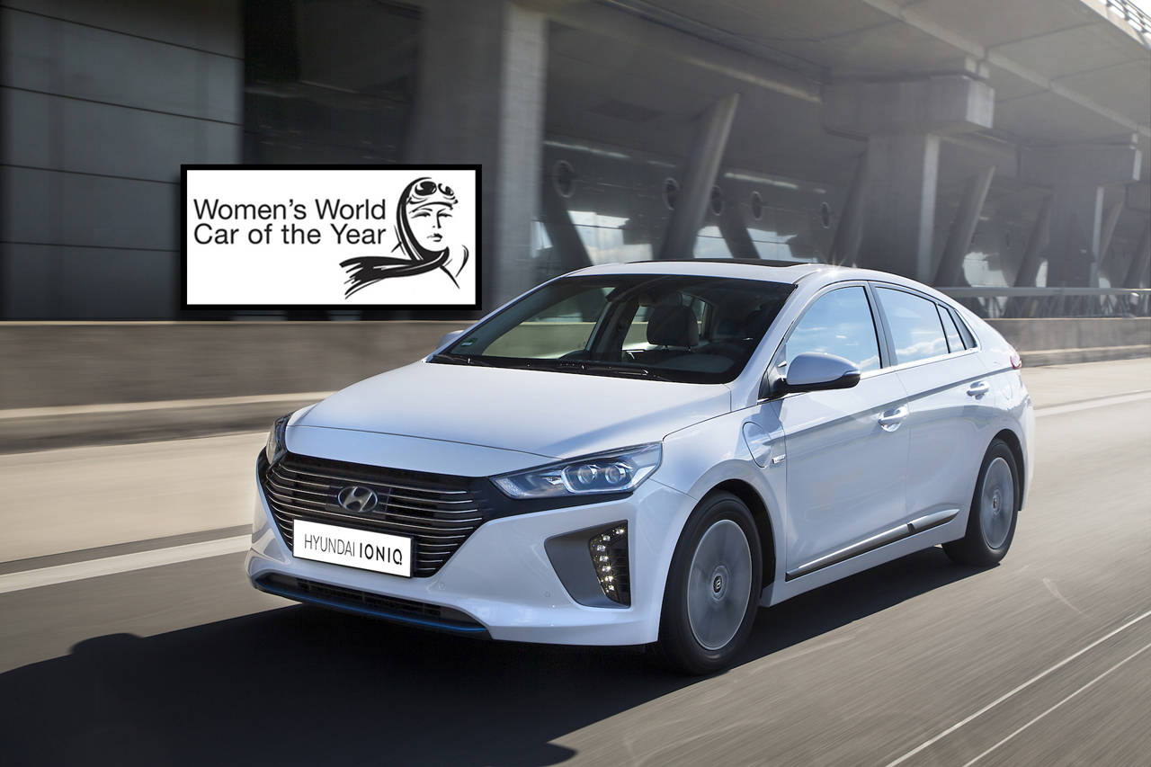 De nieuwe Hyundai Ioniq is uitgeroepen tot Women's World Car of the Year.