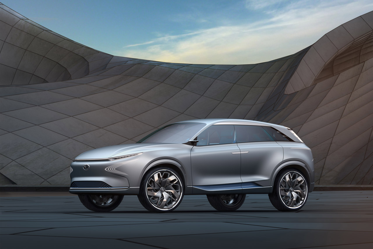 Hyundai laat op 8 en 9 december op het Energy Island congres de FE Fuel Cell concept zien.