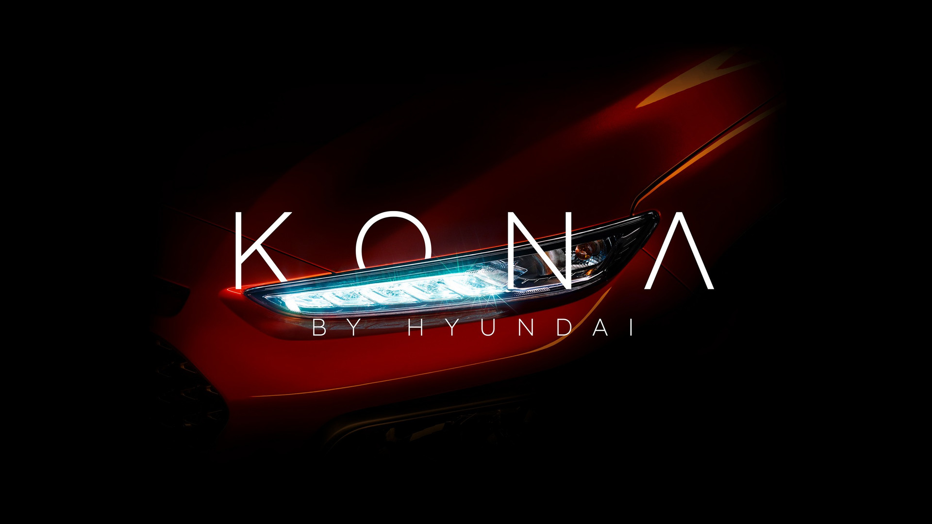 Hyundai toont alvast een klein stukje van de Kona, een aanstaande compacte SUV van het merk. De Kona zal zich met name op de Juke gaan richten.