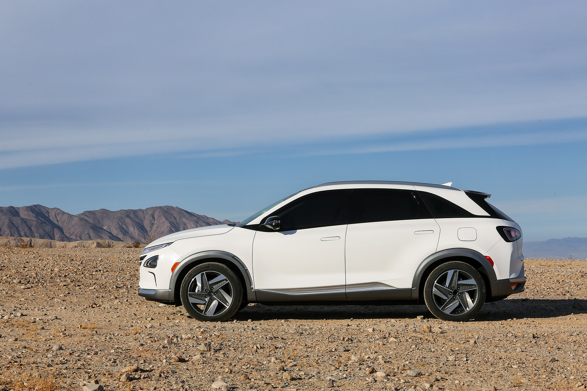 Hyundai onthulde de nieuwe Nexo op waterstof in las Vegas.