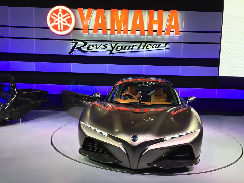 Gekke primeurs met typisch Japanse primeurs en Kei cars op de Tokyo Motor Show 2015.