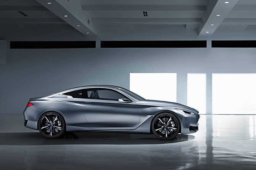 De Infiniti Q60 Concept zou volgende week op de autoshow van Detroit onthuld worden, maar zo lang kon het merk niet wachten. Infiniti laat ons daarom vandaag al de Q60 Concept zien.
