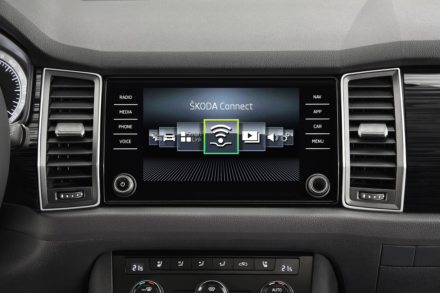 Alle details over het onthulde interieur van de Skoda Kodiaq.