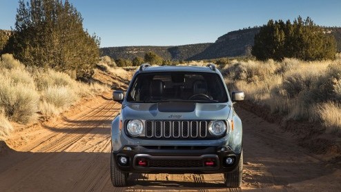Jeep Renegade 2015 onthuld op de Autosalon van Genve. Compacte Jeep met twee- of vierwielaandrijving en diverse (turbo)benzine- en dieselmotoren.