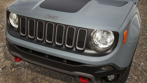 Jeep Renegade 2015 onthuld op de Autosalon van Genve. Compacte Jeep met twee- of vierwielaandrijving en diverse (turbo)benzine- en dieselmotoren.