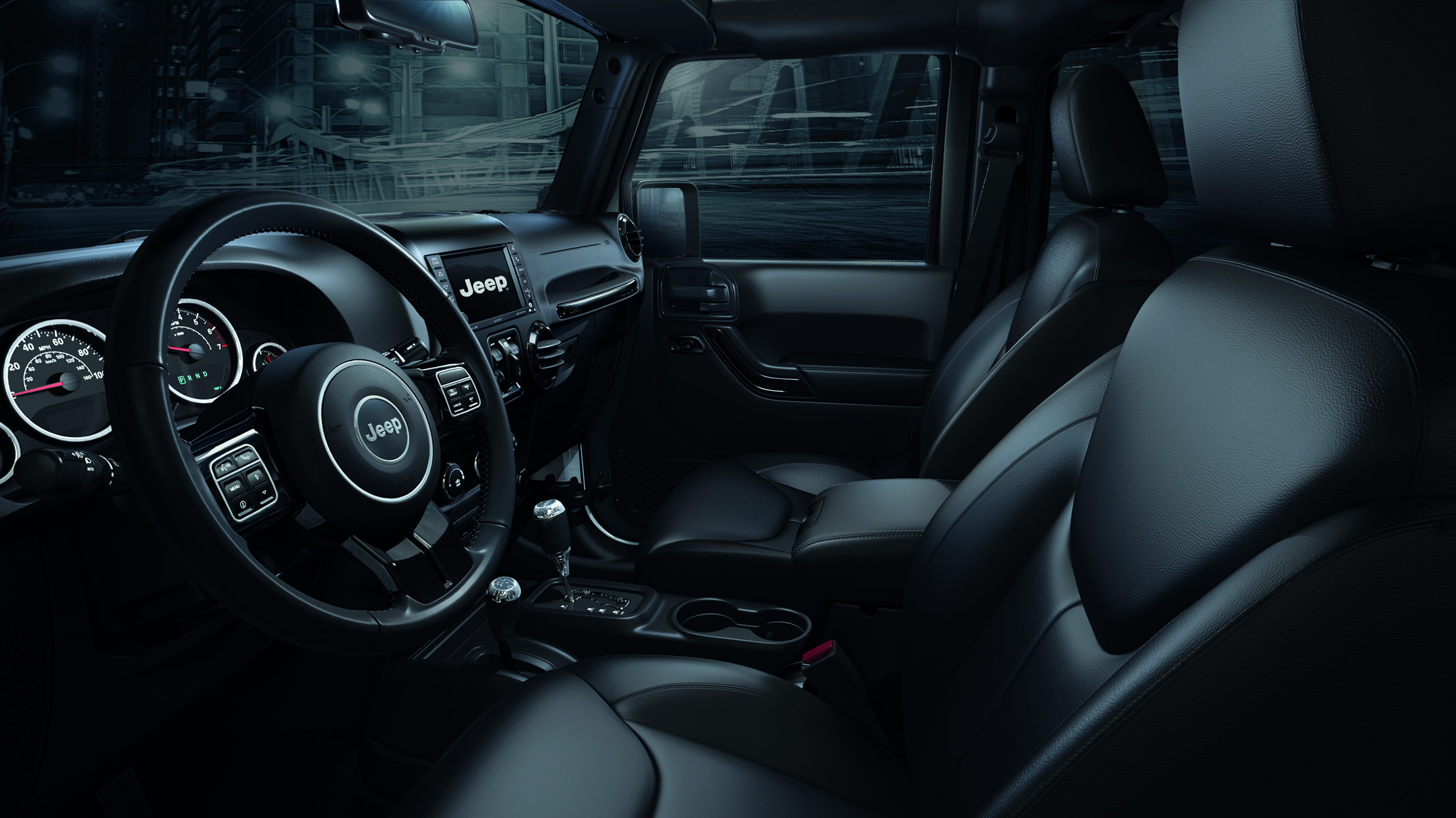 De Jeep Wrangler Black Edition II is er vooral in zwart, maar eventueel is deze tijdelijke editie ook in grijs, rood of wit exemplaar.