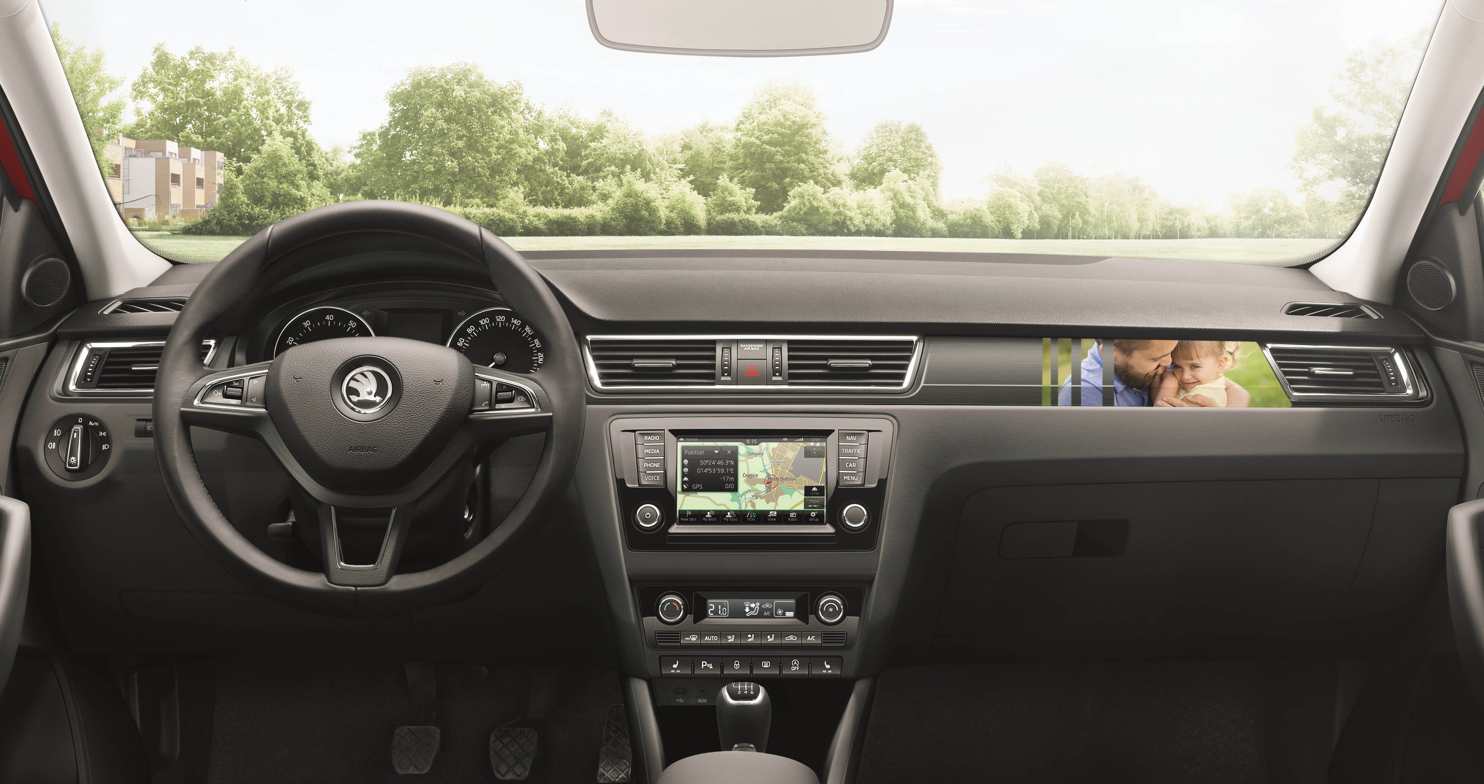 Skoda dashboardsticker voor Citigo, Rapid of Fabia is online bestelbaar.