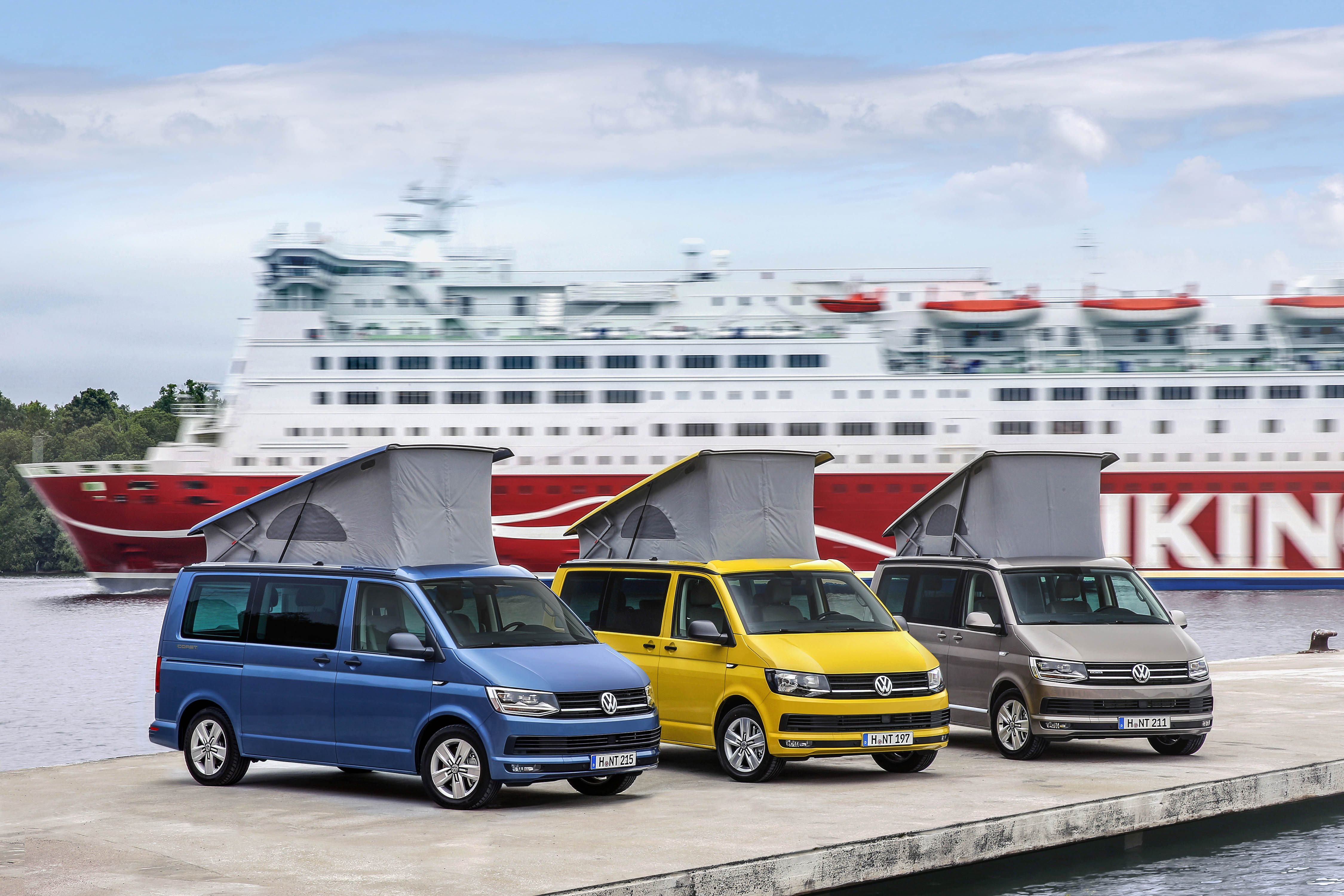 Kamperen met Volkswagen California in drie smaken: Beach, Ocean, Coast.