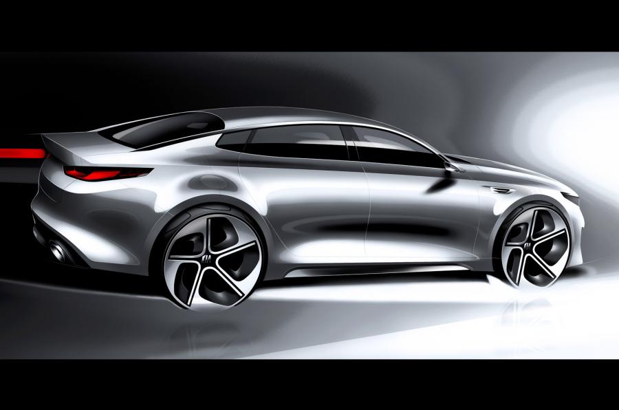Nieuwe Kia Optima ziet als sedan het licht op de New York Auto Show van 2015.