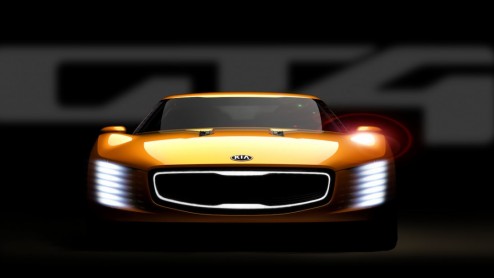 Kia presenteert GT 4 Stinger 2+2 sportwagen als concept car op de Autoshow van Detroit.