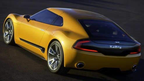 Kia presenteert GT 4 Stinger 2+2 sportwagen als concept car op de Autoshow van Detroit.