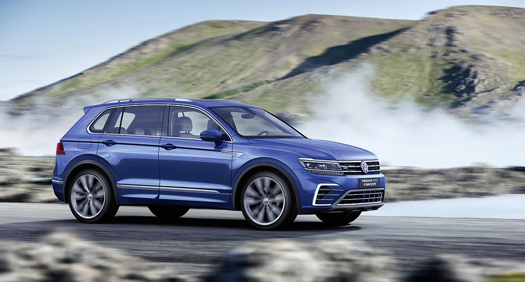 Nieuwe Volkswagen Tiguan klaar voor IAA Frankfurt. De GTE plug-in hybride steelt de show als studiemodel.