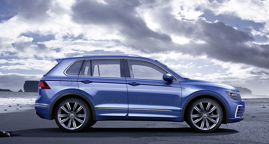 Nieuwe Volkswagen Tiguan klaar voor IAA Frankfurt. De GTE plug-in hybride steelt de show als studiemodel.
