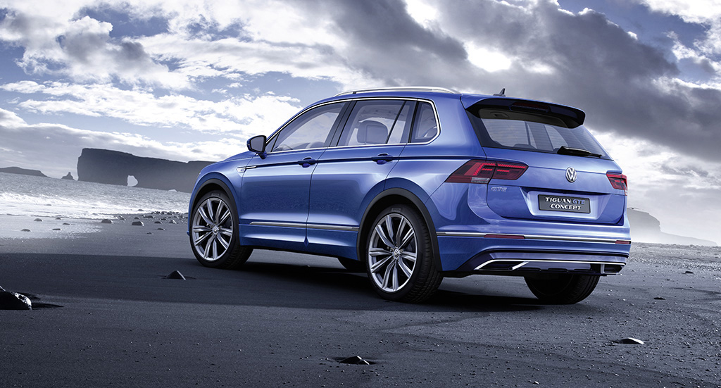 Nieuwe Volkswagen Tiguan klaar voor IAA Frankfurt. De GTE plug-in hybride steelt de show als studiemodel.