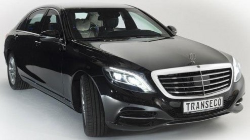 Wie niet kan wachten op de gepantserde Mercedes-Benz S-klasse Guard kan bij Transeco aankloppen. De Duitse fabrikant voorziet de S 500L met alle plezier van een kogelvrijvest.