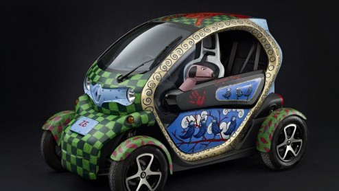 Kunstzinnige Renault Twizy wordt geveild voor KiKa en staat alvast op Masters of LXRY.