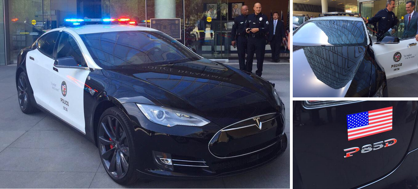 De Los Angeles Police Department heeft serieuze plannen om een groot deel van het wagenpark volledig elektrisch te maken. Na de aankoop van BMW i3's wordt nu met Tesla Model S' getest.