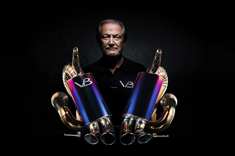 Lamborghini testrijder Valentino Balboni gaat voortaan uitlaten en ander toebehoren voor het Italiaanse merk verkopen.