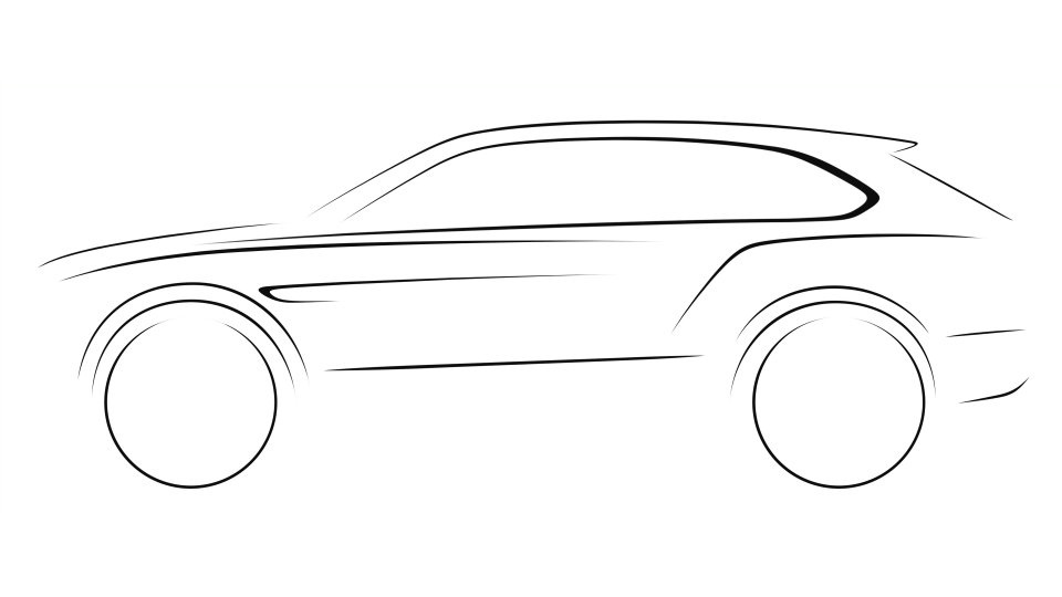 Bentley Bentayga SUV komt in 2016 op de markt en verschijnt in 2017 als plug-in hybride.