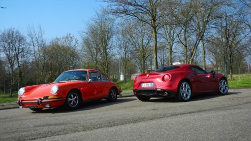 Levende legendes getest - Porsche 911E 1969 en Alfa Romeo 4C 2014