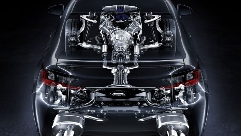 Lexus RC F 5.0 V8 alvast losgeslagen voor Detroit Auto Show 2014.