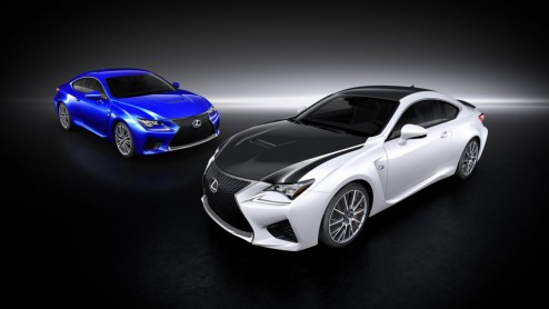 Lexus trekt het doek van de RC F Sportline en RC F GT3 op de Autosalon van Genevr 2014.