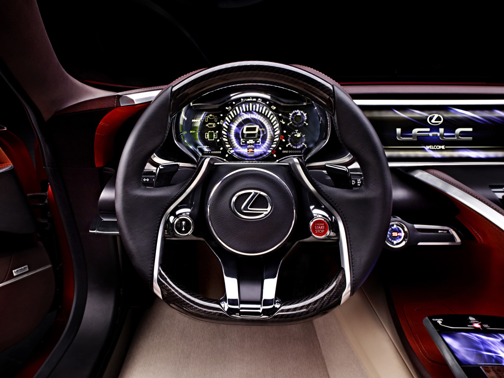 Lexus geeft gas op Detroit Auto Show 2016 met Lexus LF-LC Concept in Detroit.