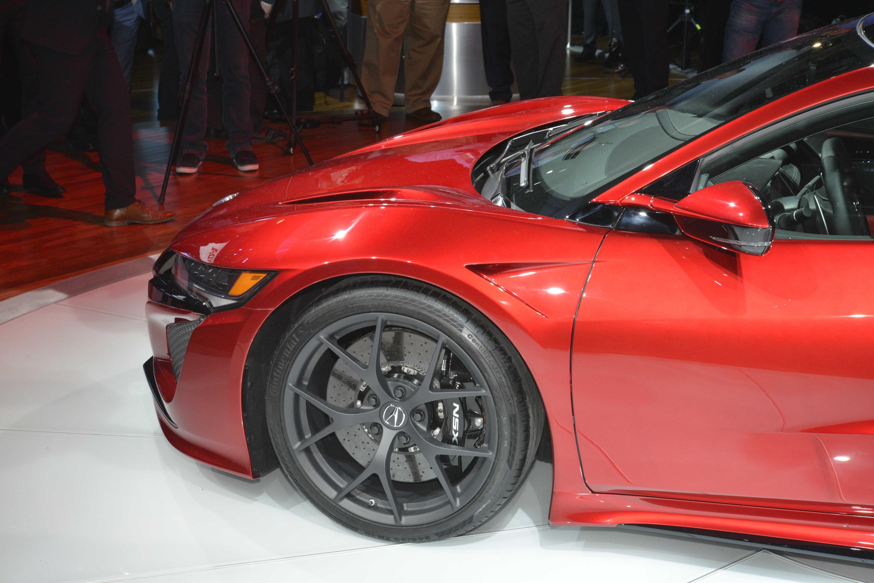 Onthulling Honda NSX als Acura NSX in Detroit tijdens NAIAS 2015.