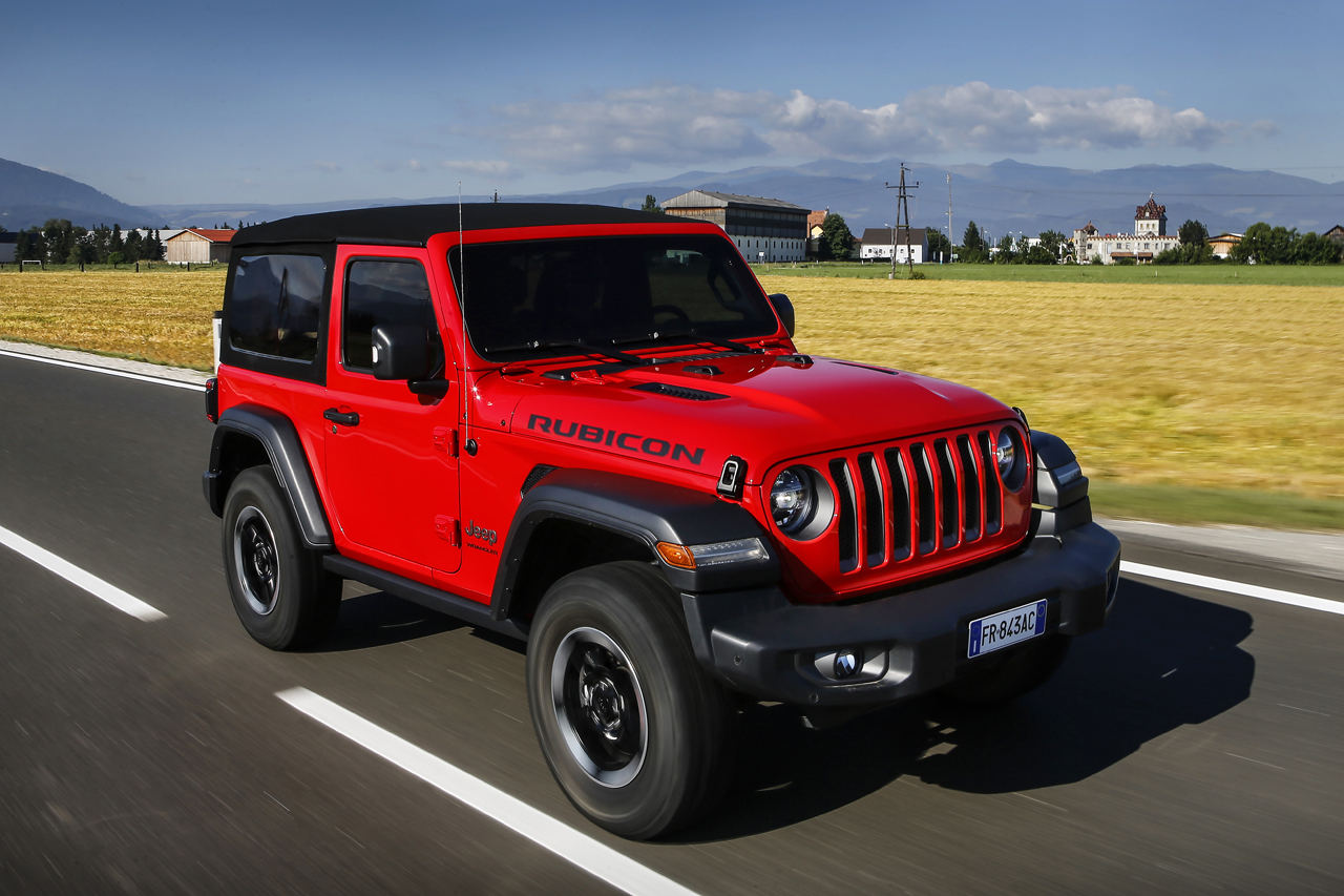 Jeep lanceert in september de nieuwe Wrangler op de Europese markt alleen met viercilinder motoren.