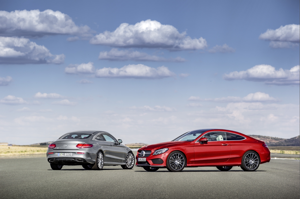 Prijzen en uitvoeringen Mercedes-Benz C-Klasse Coup bekend gemaakt. De 220d diesel heeft in 2016 21% bijtelling.