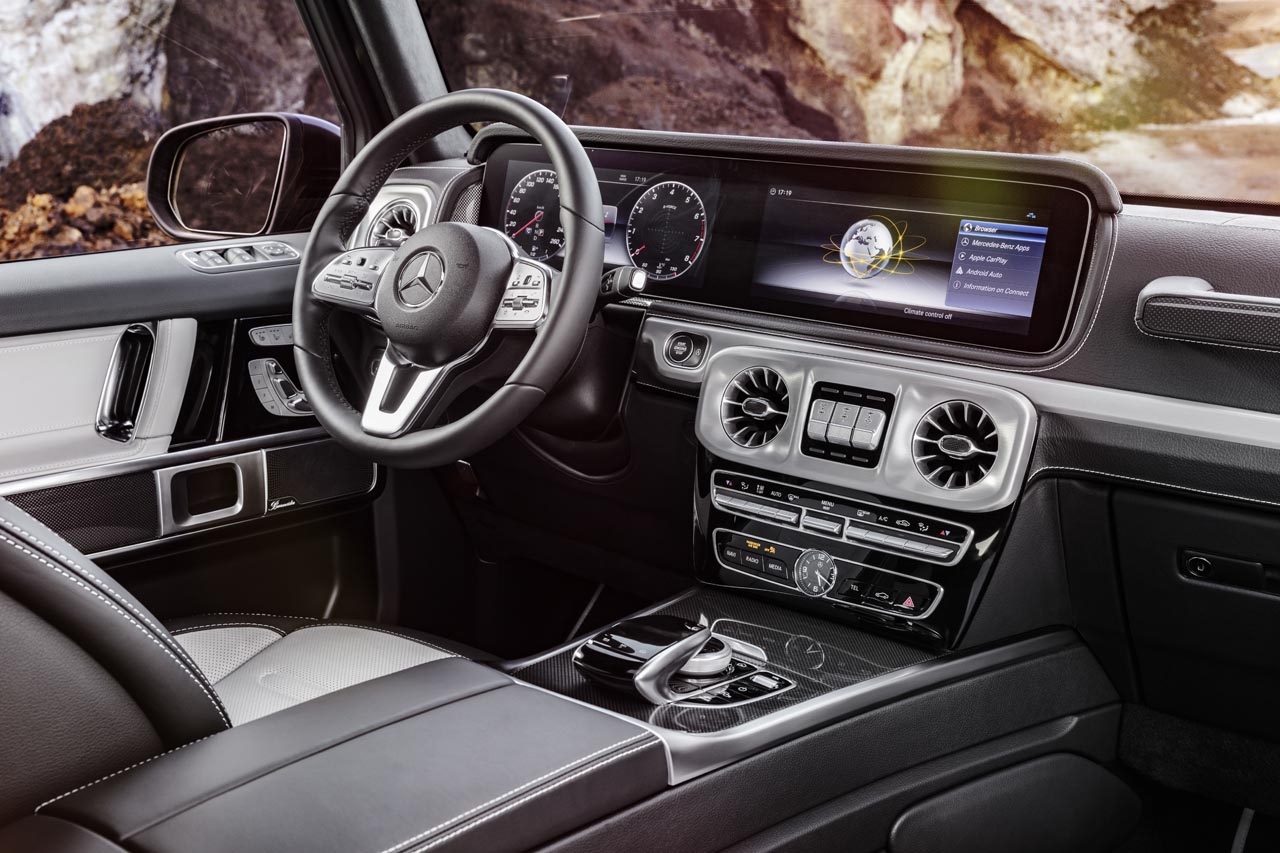 Mercedes lanceert begin januari de nieuwe G-klasse waarvan nu de interieurfoto's zijn vrijgegeven.