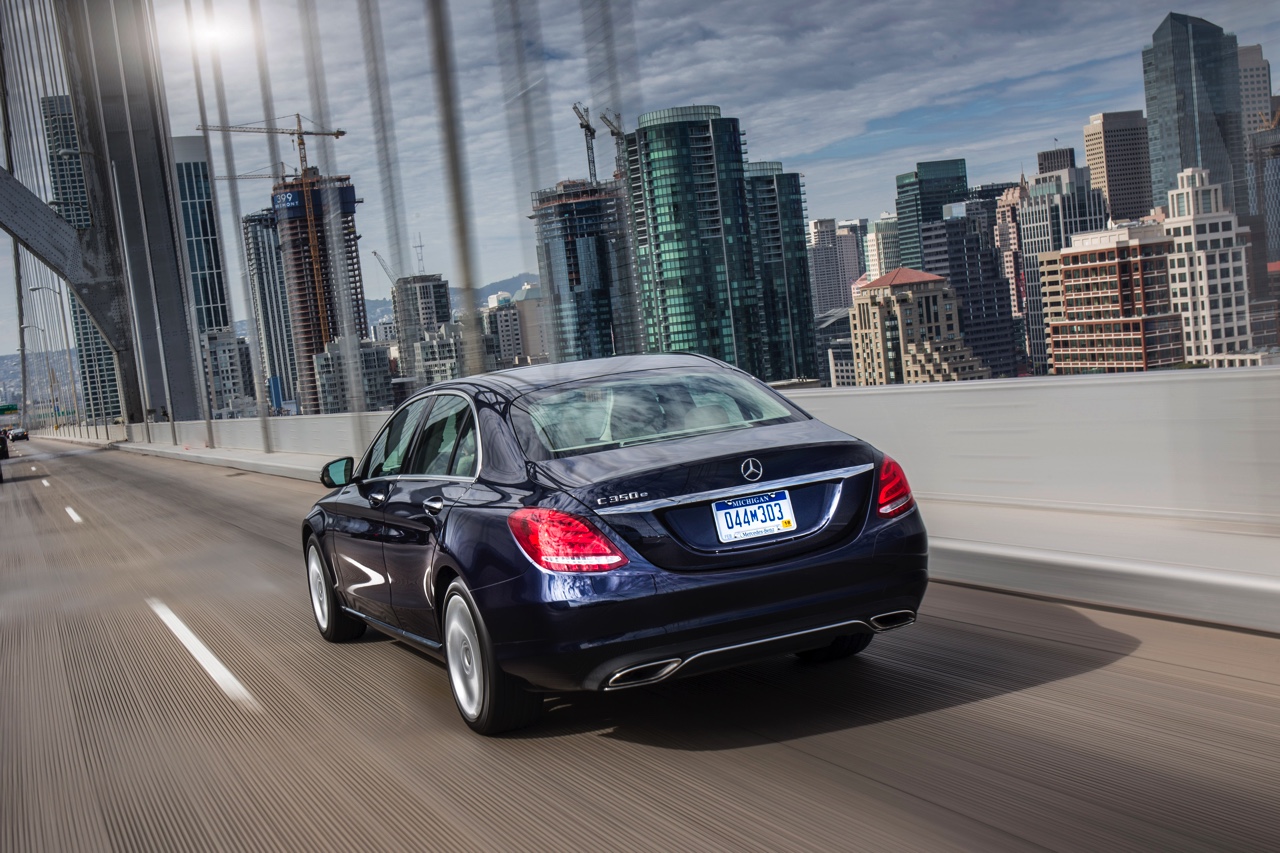 Autotest Mercedes-Benz C350e, de nieuwe plug-in hybride C-Klasse met 7% bijtelling. Een eerste indruk vanuit San Francisco.