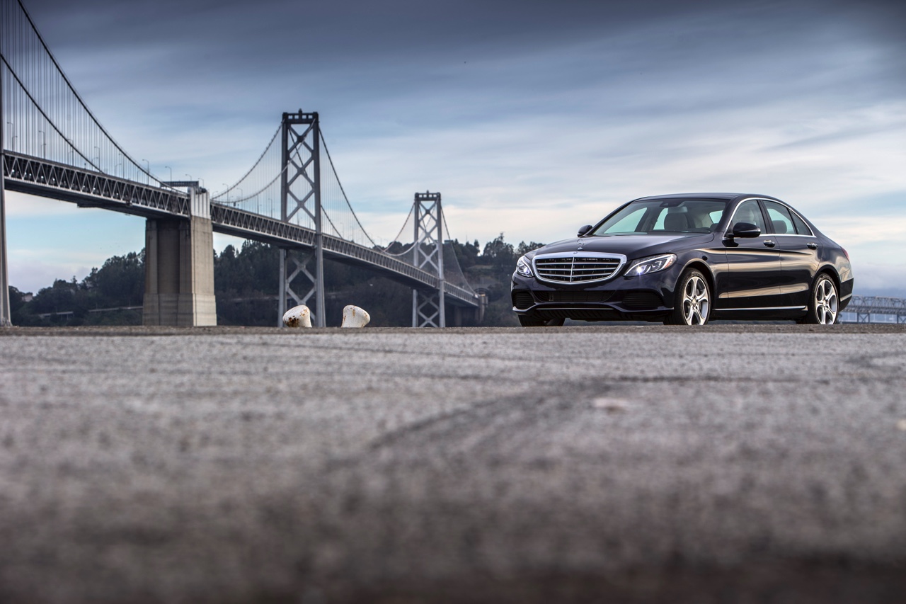 Autotest Mercedes-Benz C350e, de nieuwe plug-in hybride C-Klasse met 7% bijtelling. Een eerste indruk vanuit San Francisco.