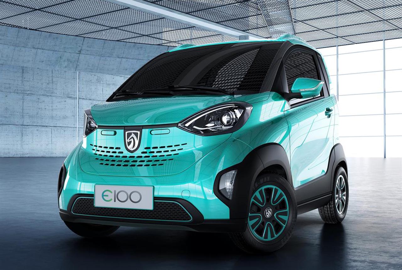Het Chinese merk Baojun lanceert met de E100 een minuscule elektrische tweezitter.