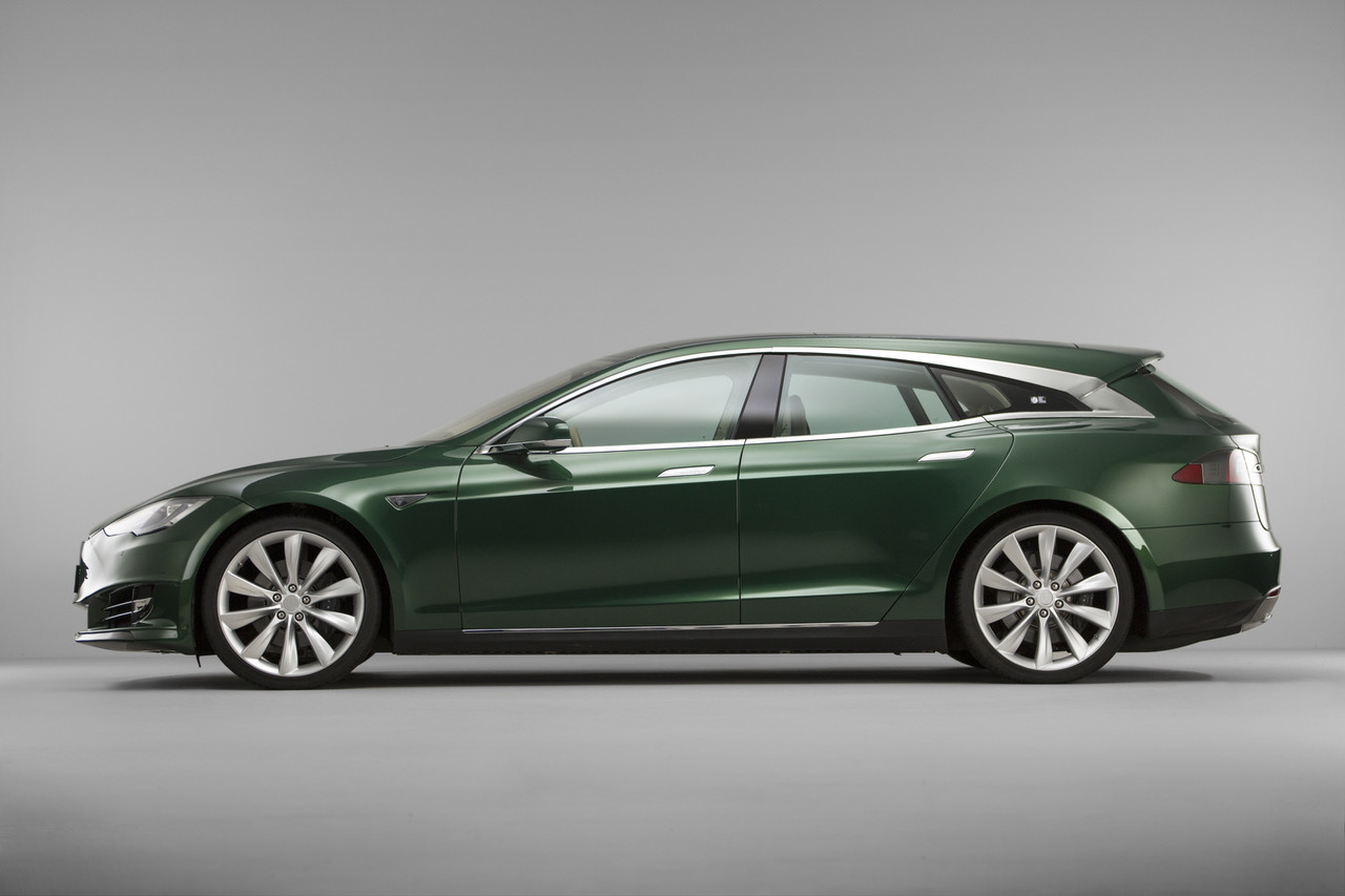 RemetzCar heeft het ontwerp van Niels van Roij van een Tesla Model S Shooting Brake tot in de perfectie uitgevoerd.