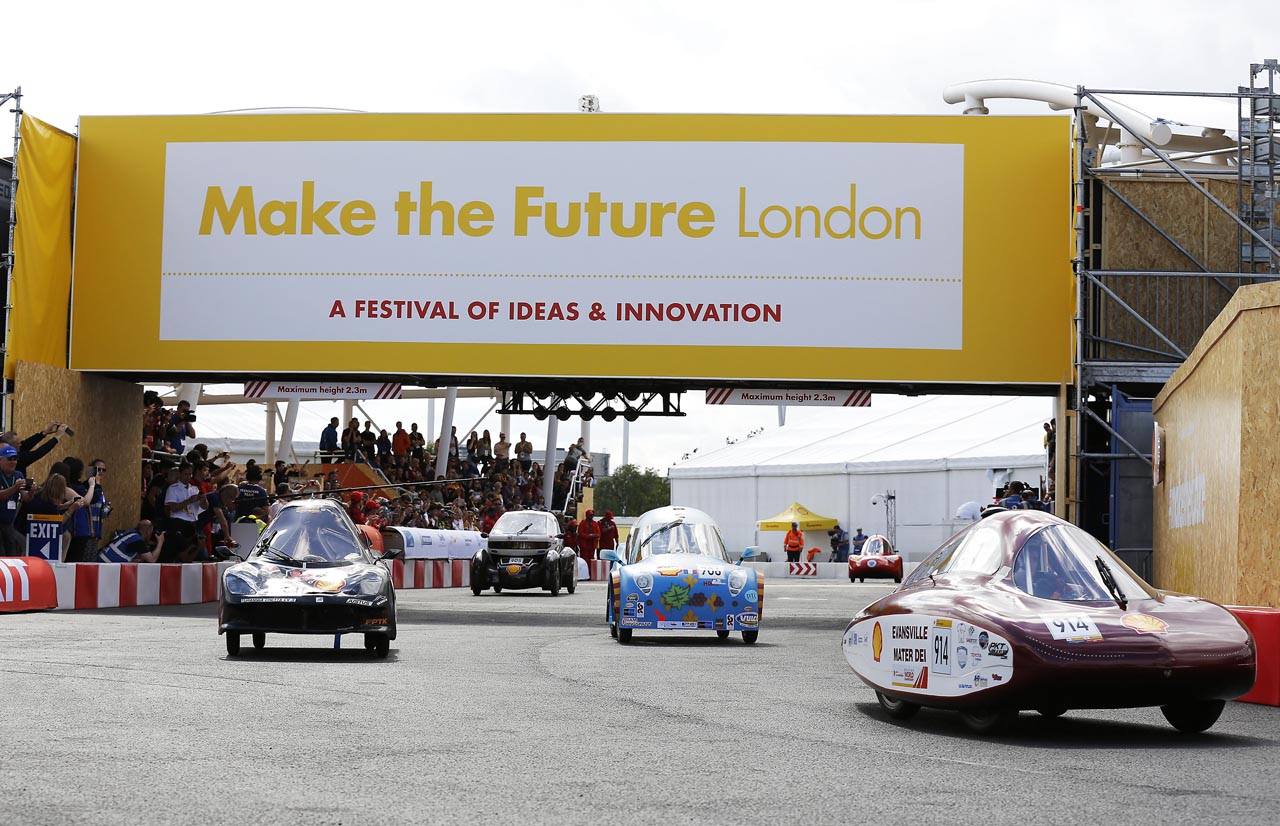Veertien Nederlandse teams strijden in Londen eind mei om de overwinning tijdens de Shell Eco-marathon.