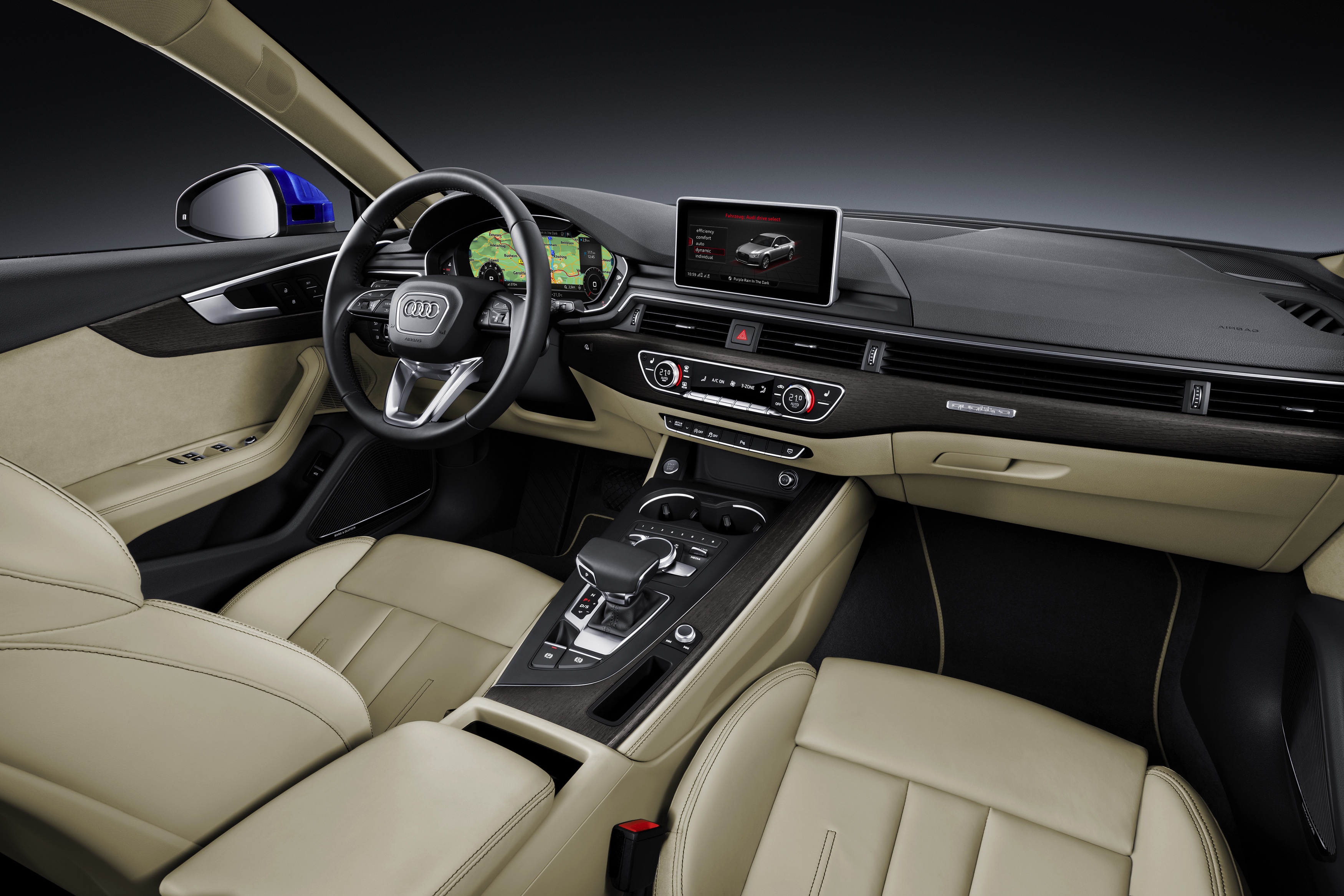 Predictive efficiency assistant, cross traffic assist, audi active lane assist en zelfs een afslagassistent. Een kleine greep uit de overdaad aan veiligheidsystemen van Audis nieuwe A4.