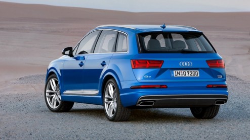 Eerste beelden en nieuwe details van de nieuwe generatie Audi Q7, die zijn debuut maakt op de 2015 NAIAS Auto Show in Detroit.
