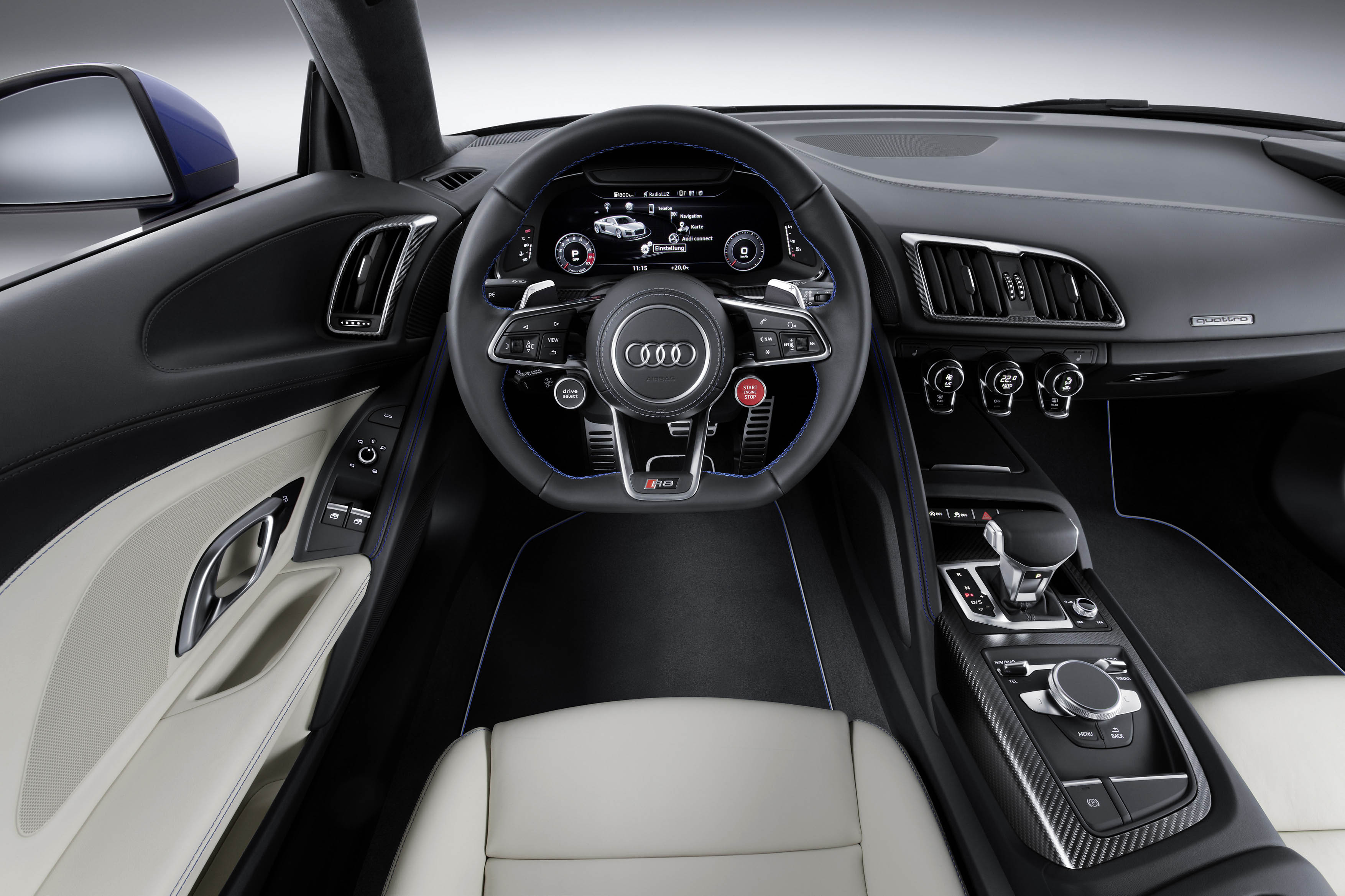 De tweede generatie Audi R8 ziet het licht en komt ook als R8 e-tron. Die heeft 450 km actieradius en zal zijn techniek gaan delen met een sedanmodel.