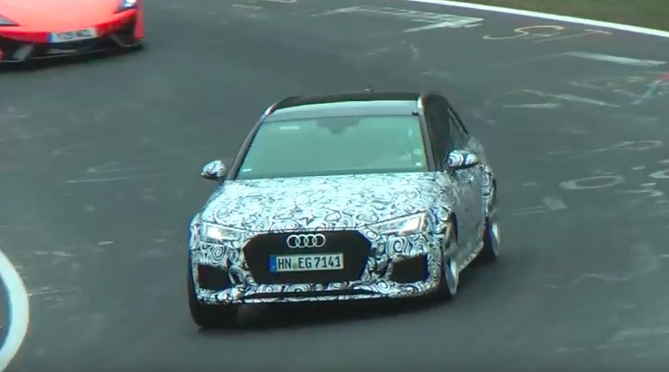 Spy video nieuwe Audi RS4 Avant in actie.