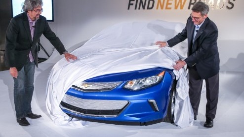 Nieuwe generatie Chevrolet Volt in de maak. Debuut op Detroit Auto Show in januari 2015, maar deze auto komt niet naar Europa.