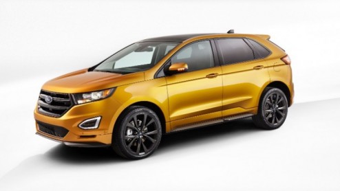 Onthulling Ford Edge SUV in Keulen. Eerste details en informatie omtrent nieuwe SUV-vlaggenschip. Introductie Ford Edge in zomer 2015.