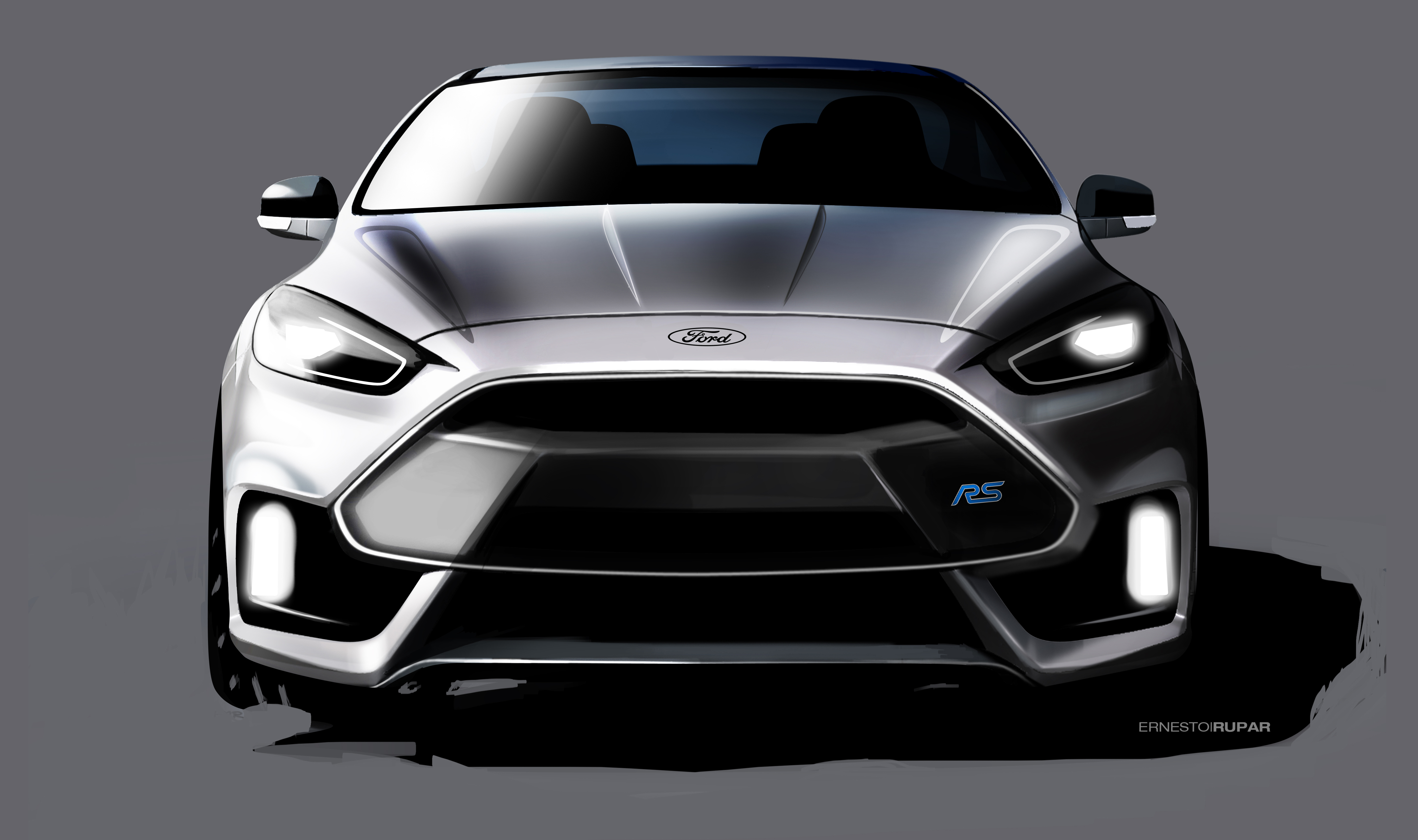 Nieuwe Ford Focus RS gepresenteerd met 320 pk en vierwielaandrijving. Introductie op Autosalon van Genve 2015.