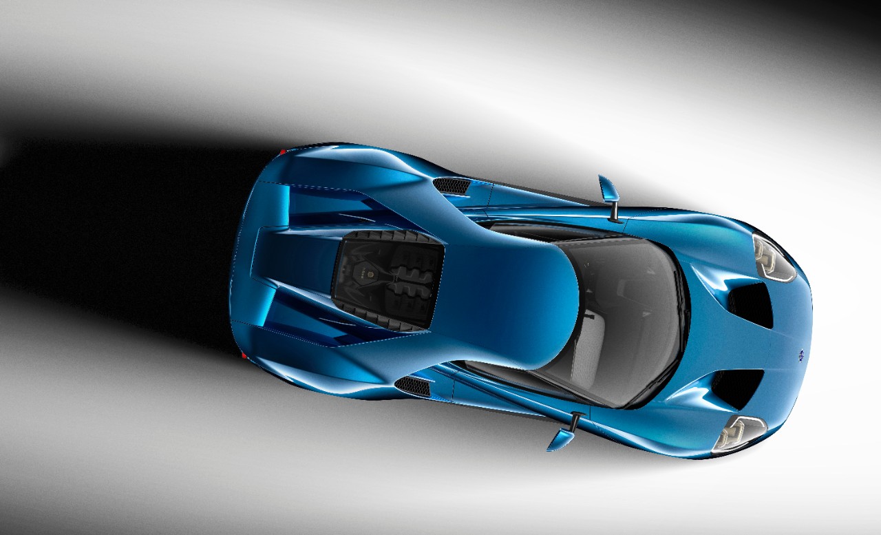 Ford steelt in Detroit de show met de nieuwe Ford GT EcoBoost V6 supercar, die in 2016 in productie gaat.
