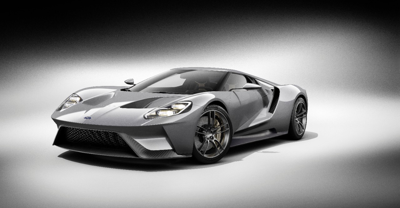 Ford steelt in Detroit de show met de nieuwe Ford GT EcoBoost V6 supercar, die in 2016 in productie gaat.