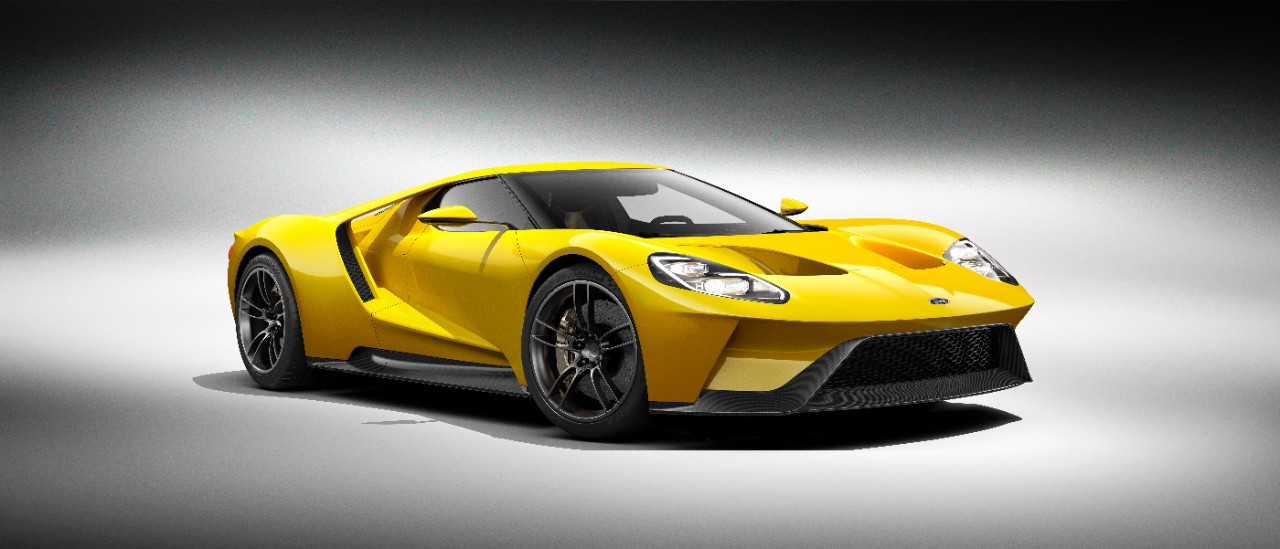 Ford steelt in Detroit de show met de nieuwe Ford GT EcoBoost V6 supercar, die in 2016 in productie gaat.