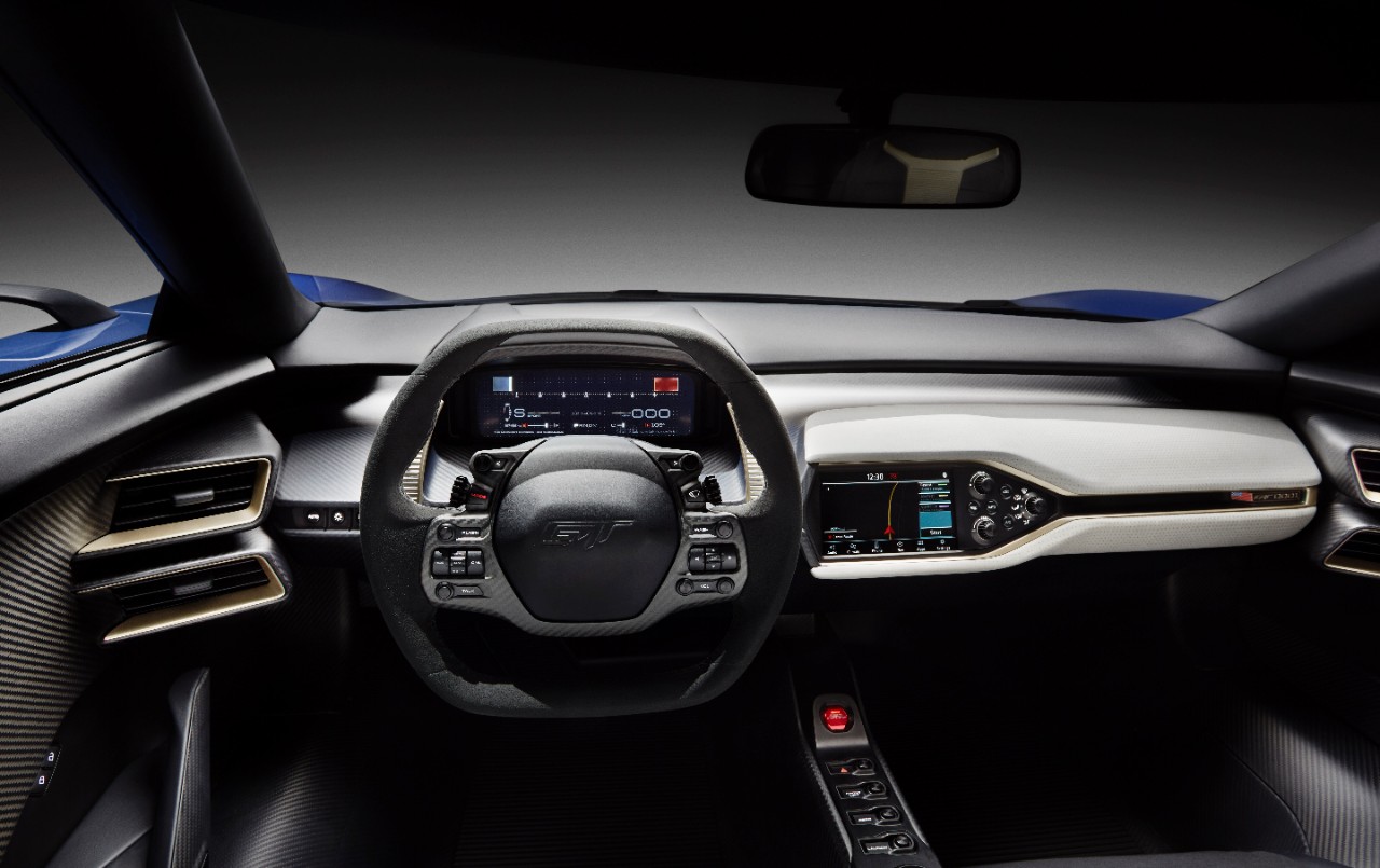 Ford steelt in Detroit de show met de nieuwe Ford GT EcoBoost V6 supercar, die in 2016 in productie gaat.