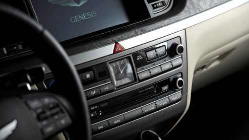 Vlaggenschip Hyundai Genesis V8 toch ook een heel klein beetje bedoeld voor Europa.