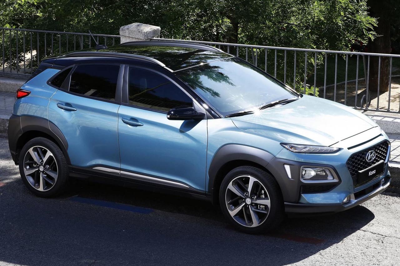 De nieuwe Hyundai Kona compacte SUV laat zich nu in vol ornaat zien.