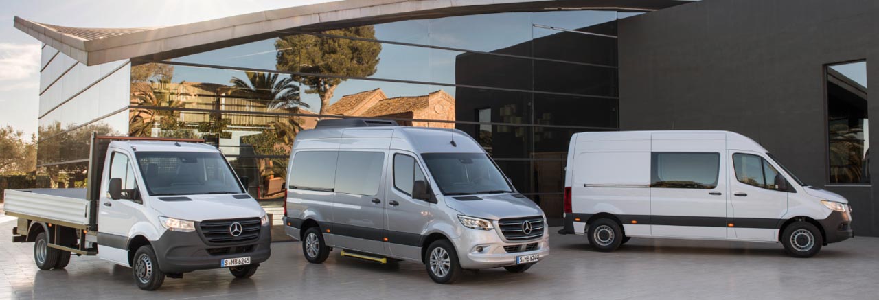 Mercedes brengt in juni de nieuwe Sprinter op de markt voortaan ook met voorwielaandrijving.